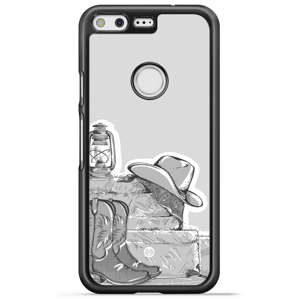 Google Pixel Case - Western Black/White