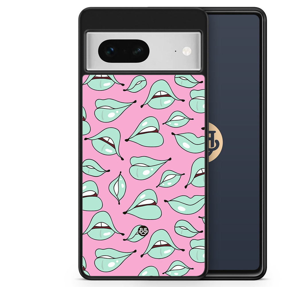 Google Pixel 7 Case - Green Lips