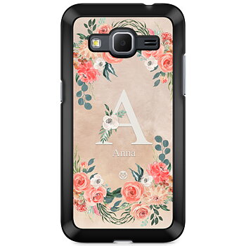 Samsung Galaxy Core Prime Skal Custom - Monogram Sand
