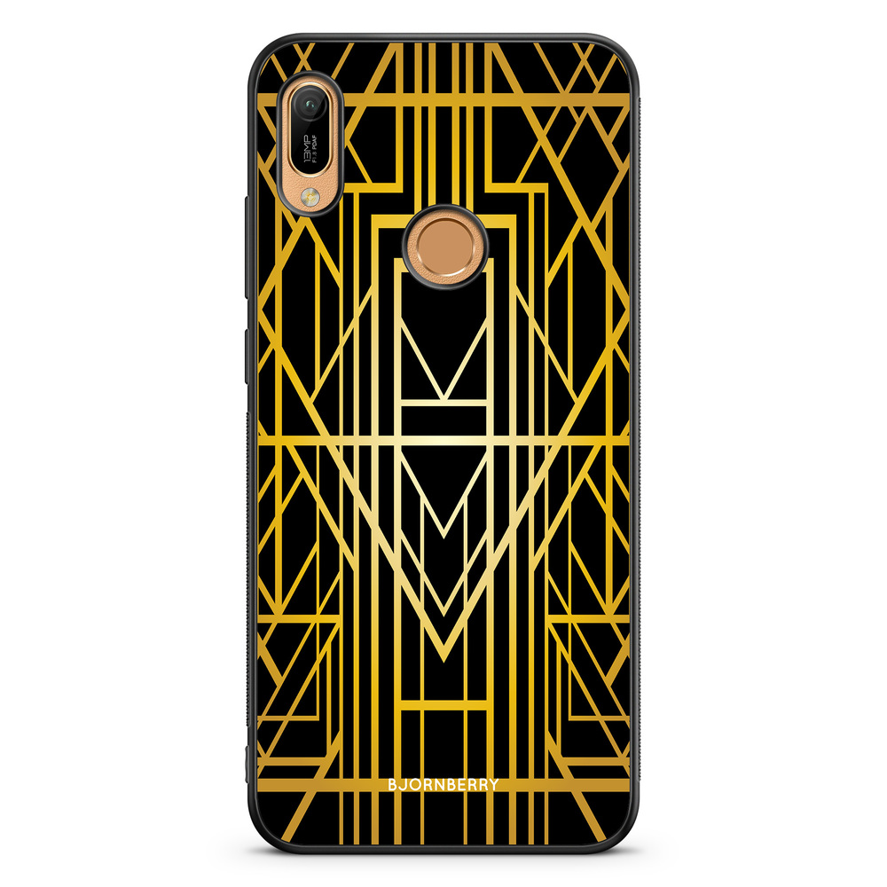 Huawei Y6 2019 Case - Golden Pattern