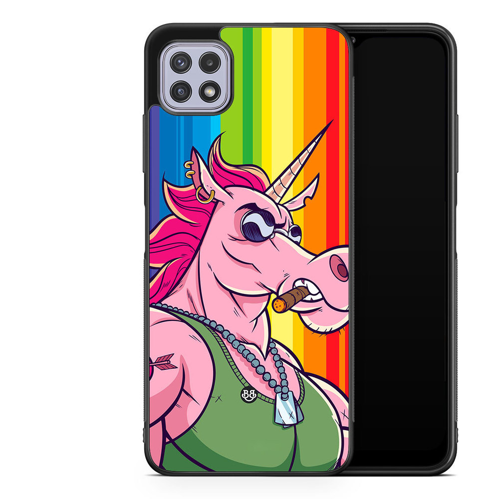 Samsung Galaxy A22 4G Case - Muscle Unicorn