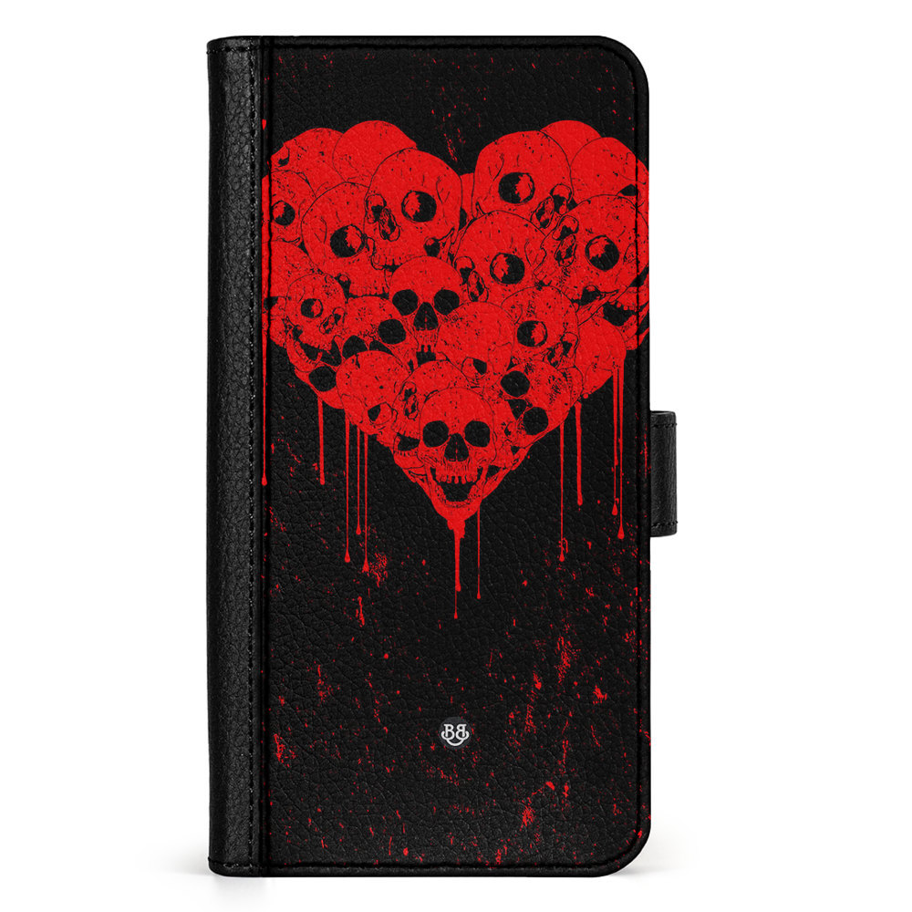 Doro 8050 Wallet Case - Skull Heart