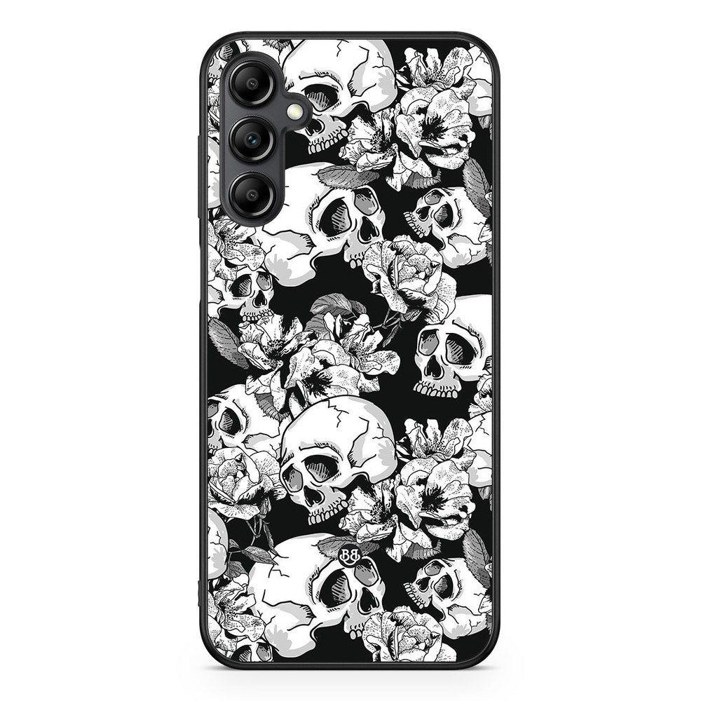 Samsung Galaxy A14 4G/5G Case - Skull & Roses