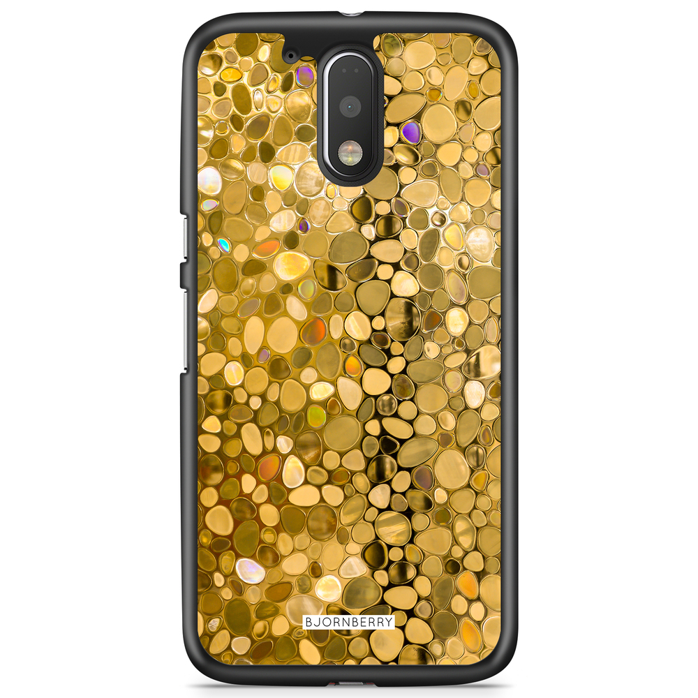 Moto G4/G4 Plus Skal - Stained Glass Guld