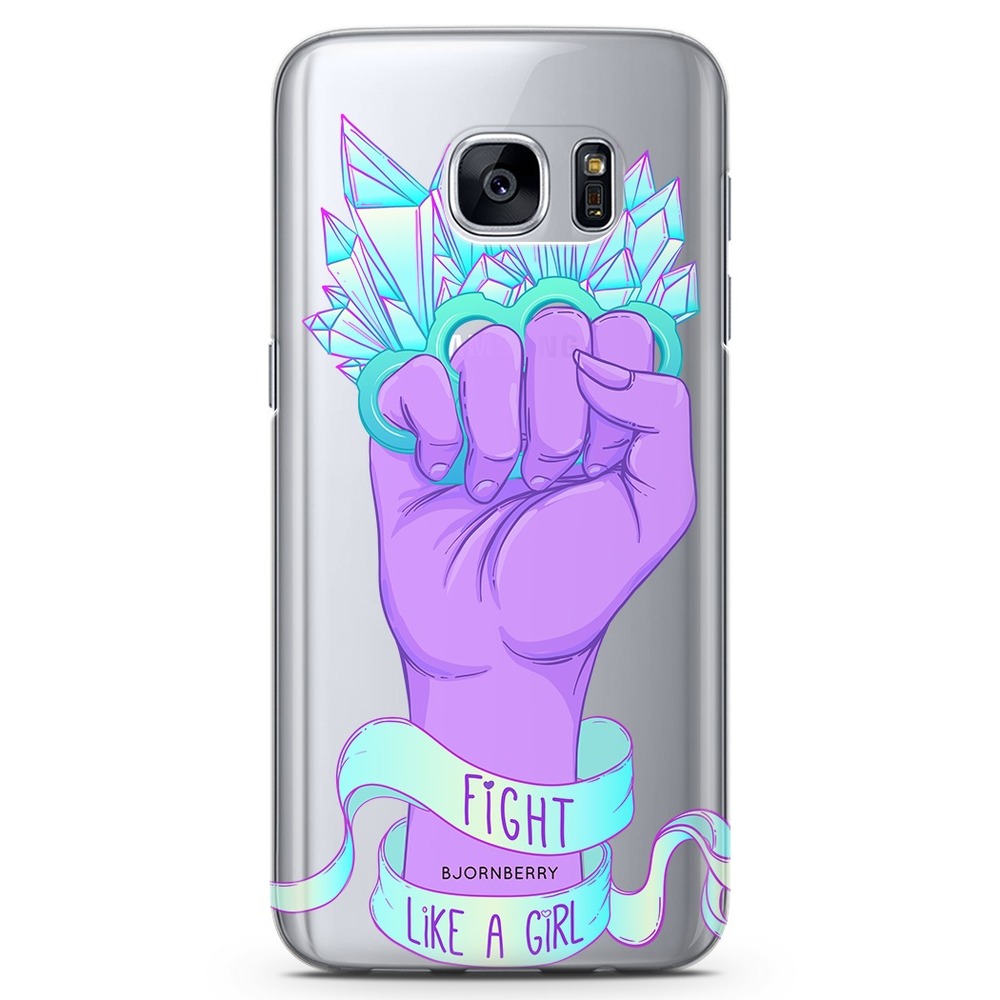 Samsung Galaxy S7 Edge TPU Case - Fight Like A Girl