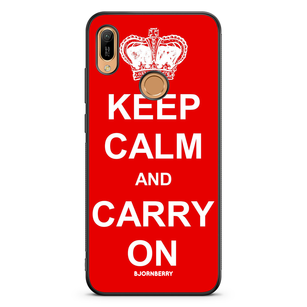 Huawei Y6 2019 Case - Keep calm carry on