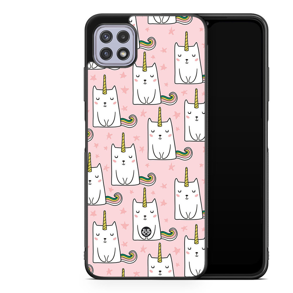 Samsung Galaxy A22 4G Case - Cat Unicorn