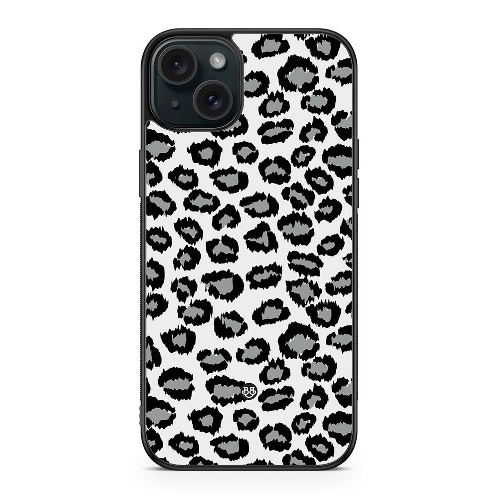 iPhone 15 Plus Case - Gray Leopard