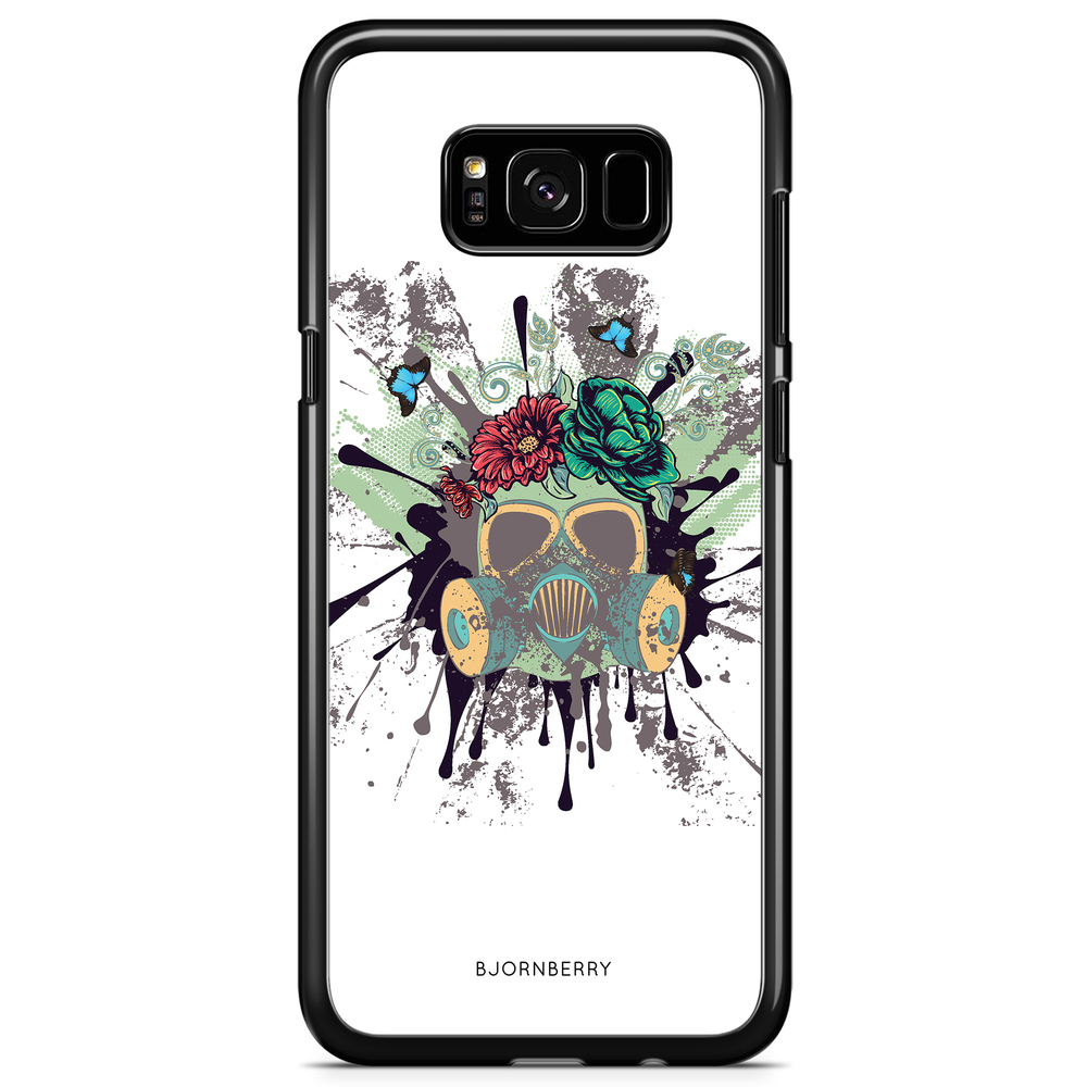 Samsung Galaxy S8 Plus Case - Gas Mask Flowers