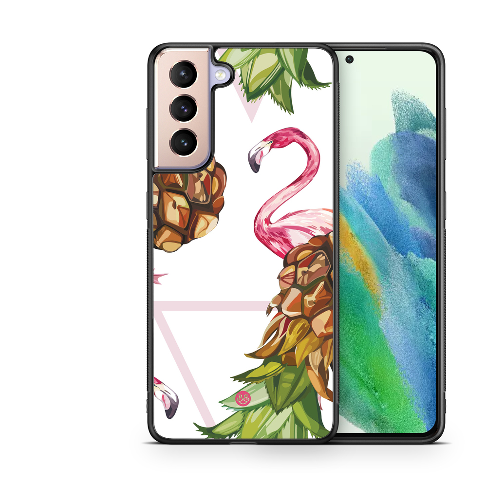 Samsung Galaxy S21 FE 5G Case - Pineapple & Flamingo