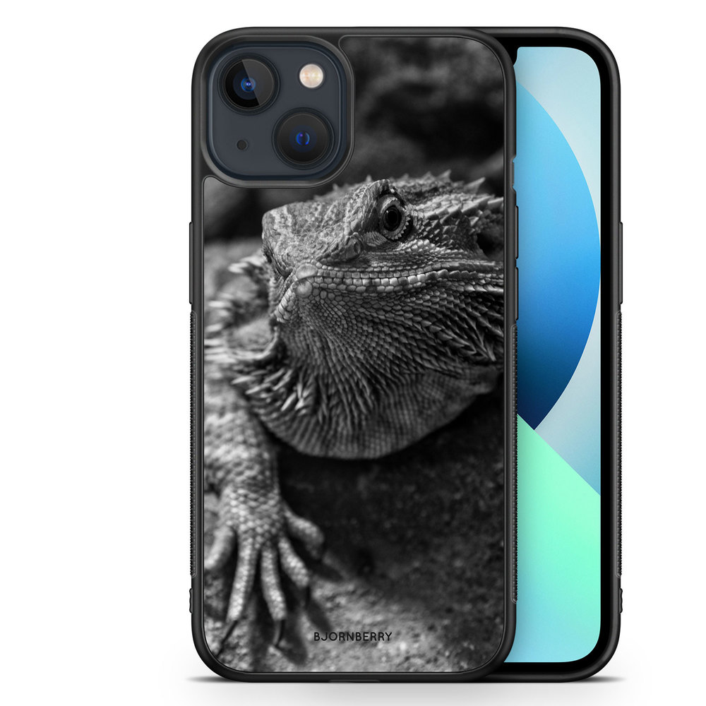 iPhone 13 Mini Case - Black/White Lizard