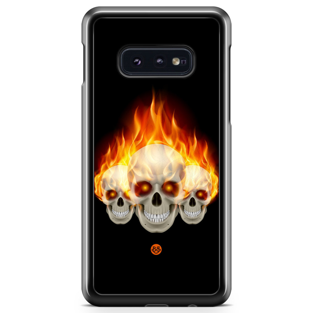 Samsung Galaxy S10e Case - Flames Skulls