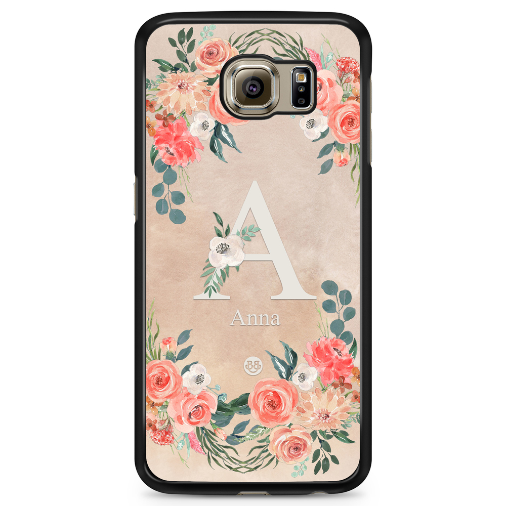 Samsung Galaxy S6 Edge+ Case Custom - Monogram Sand