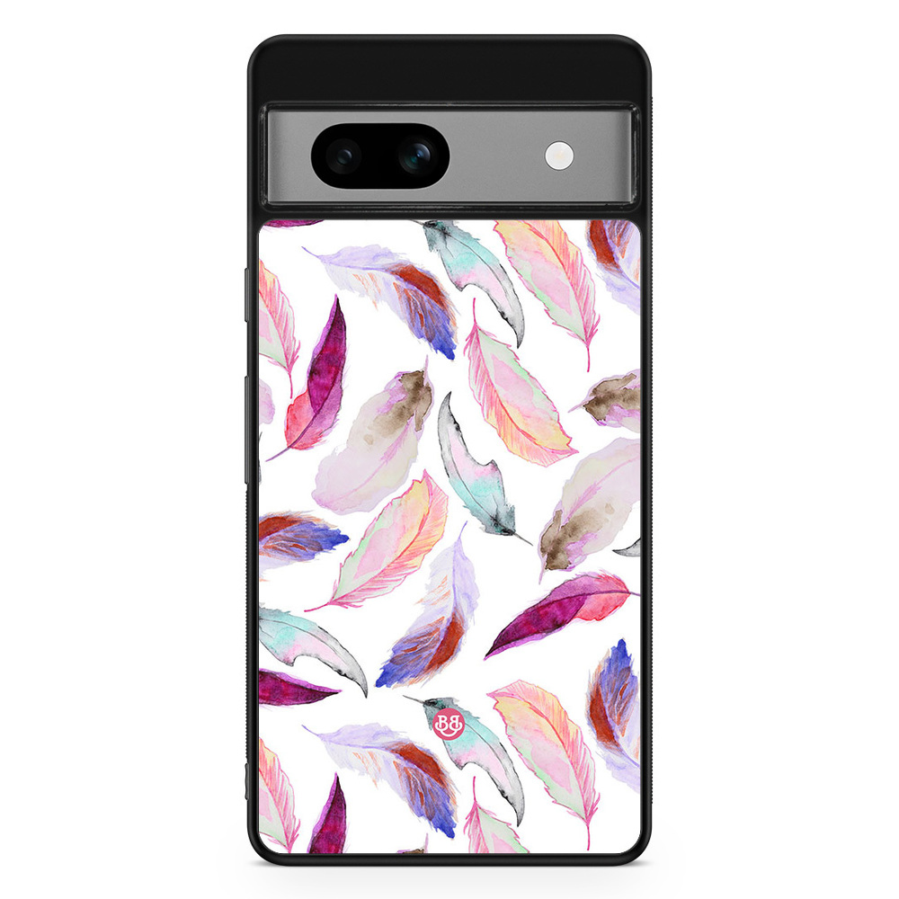 Google Pixel 7a Case - Watercolor Feathers