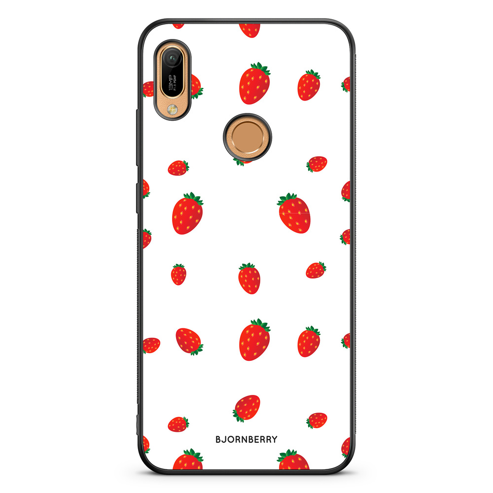 Huawei Y6 2019 Case - Strawberry Pattern