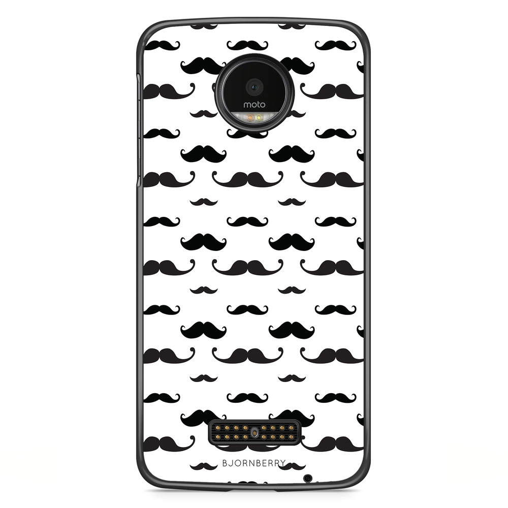 Moto Z2 Play Case - Mustache Pattern