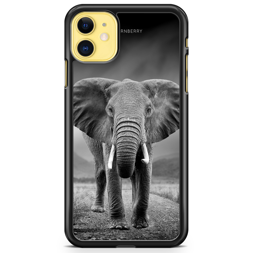 iPhone 11 Case - Black/White Elephant