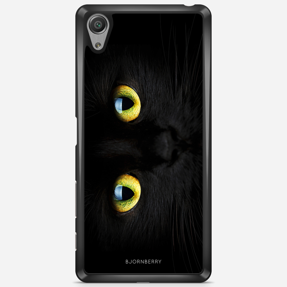 Sony Xperia X Performance Case - Black Cat Close Up
