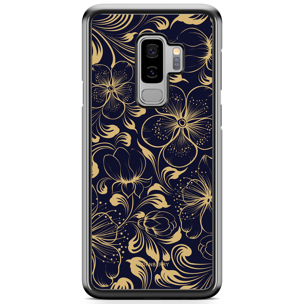 Samsung Galaxy S9 Plus Case - Dark Blue Flowers