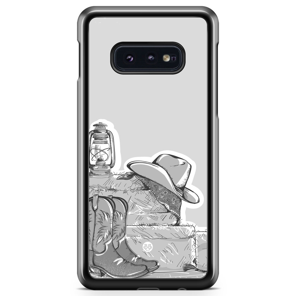 Samsung Galaxy S10e Case - Western Black/White
