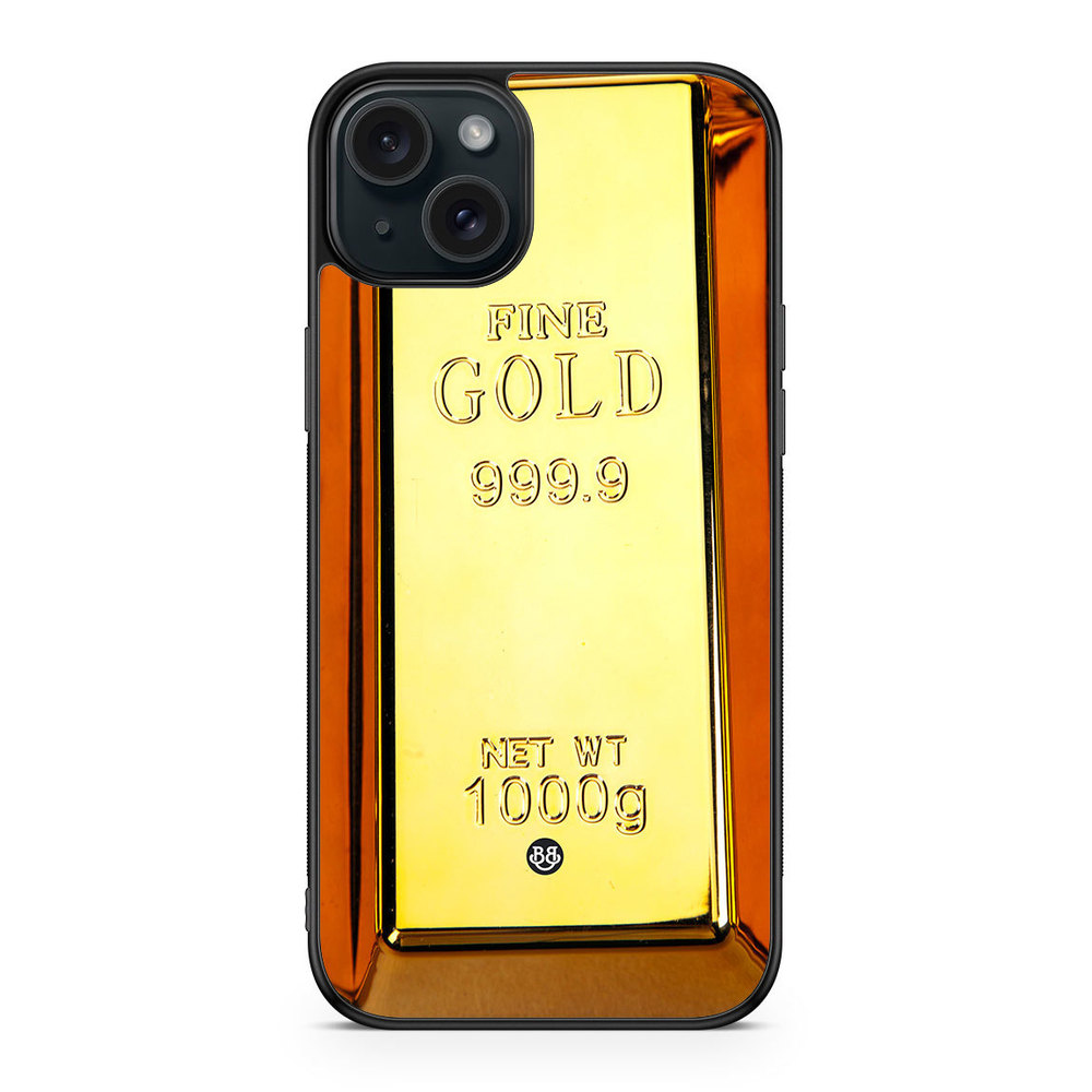 iPhone 15 Plus Case - Gold brick