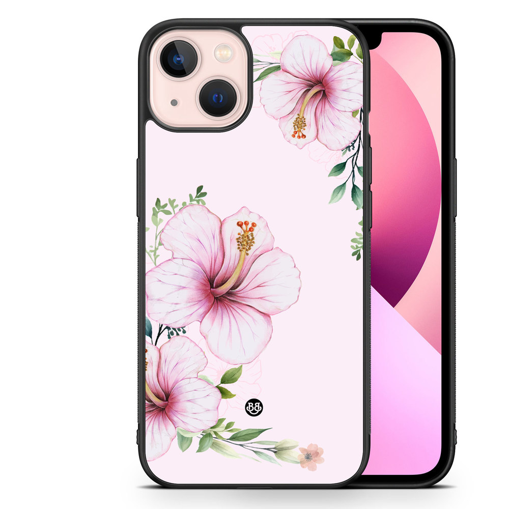 iPhone 13 Case - WILD BLOOM - Soft Hibiscus