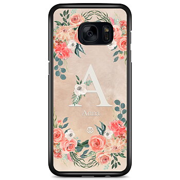 Samsung Galaxy S7 Skal Custom - Monogram Sand