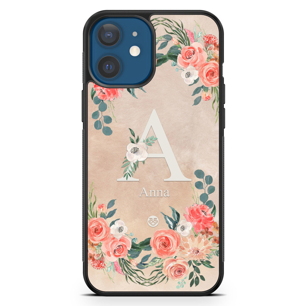 iPhone 12 Mini Custom Case - Monogram Sand