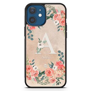 iPhone 12 Mini Custom Case - Monogram Sand