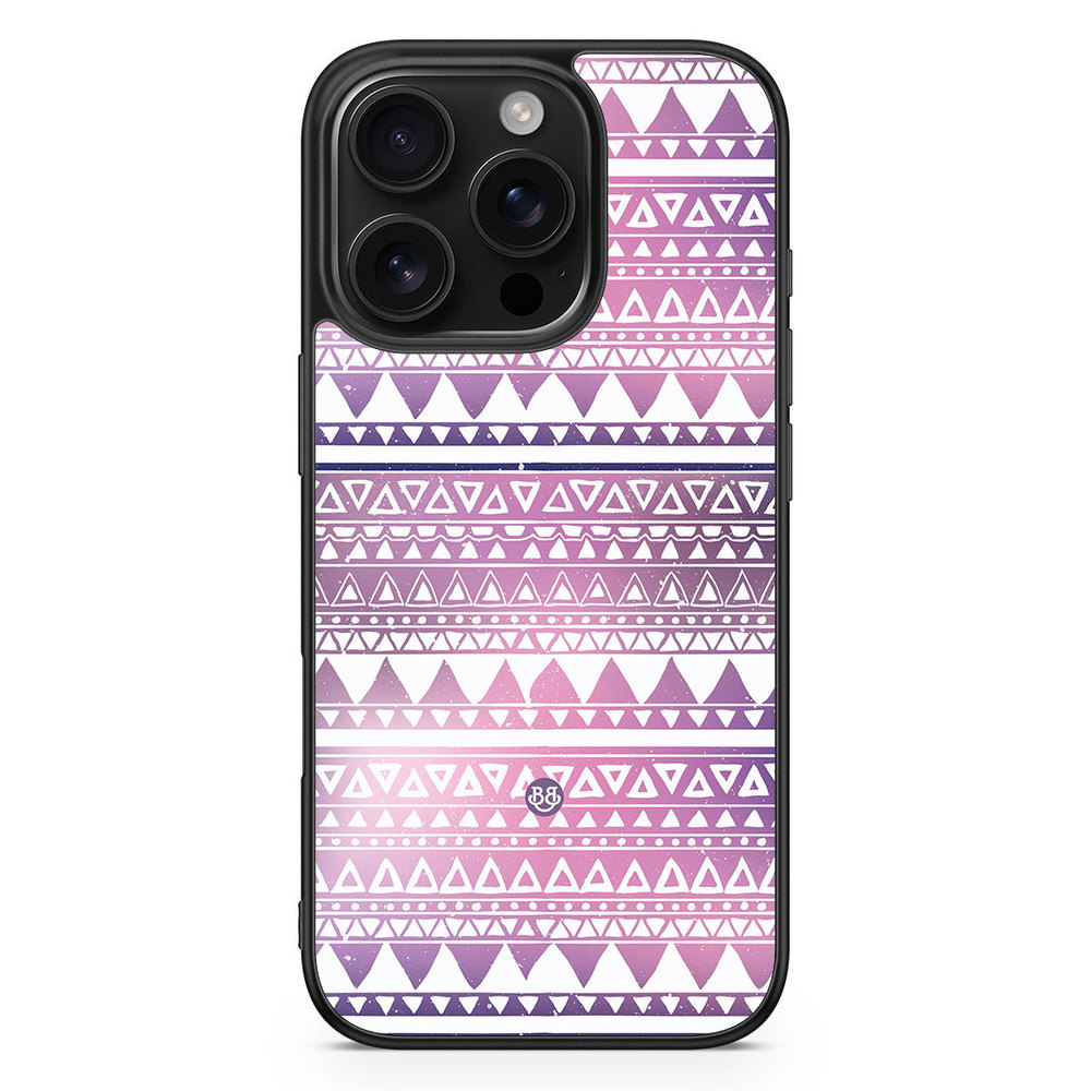 iPhone 16 Pro Case - Purple Aztec