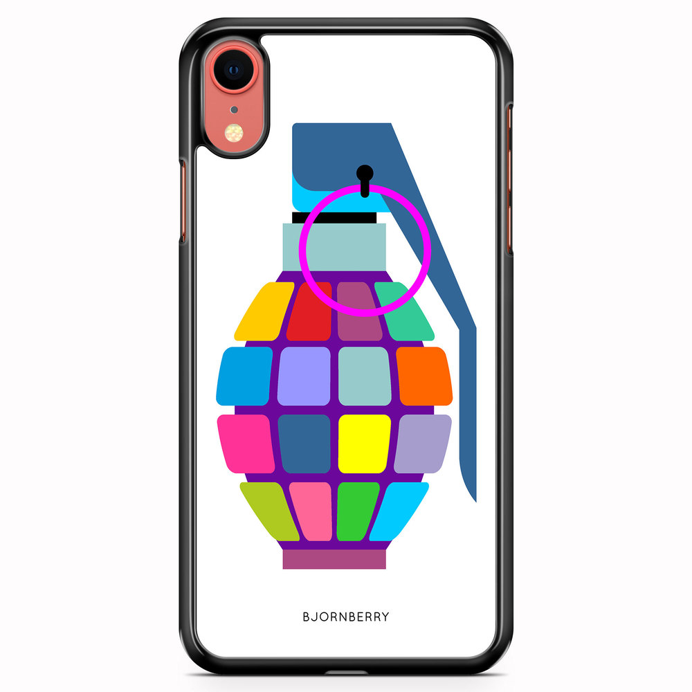 iPhone XR Case - Color Hand Granade