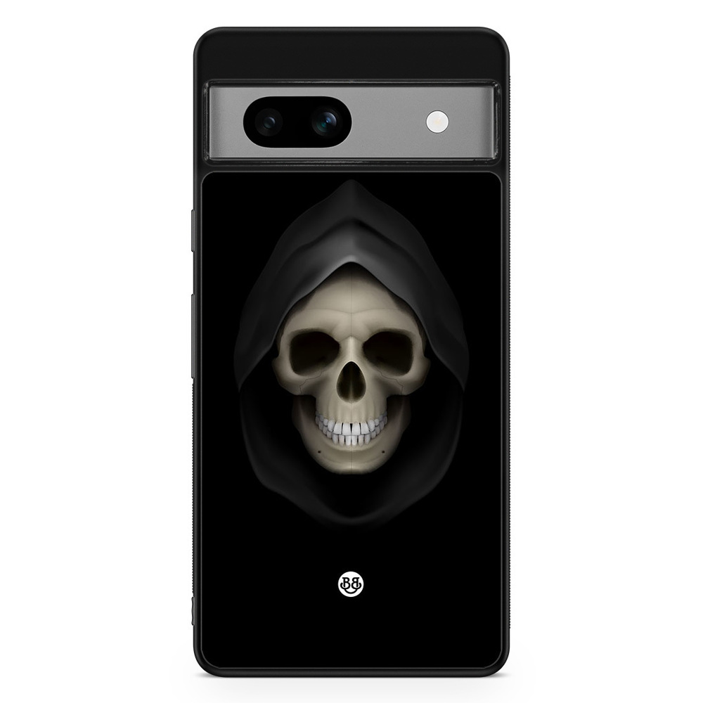 Google Pixel 7a Skal - Svart Dödskalle