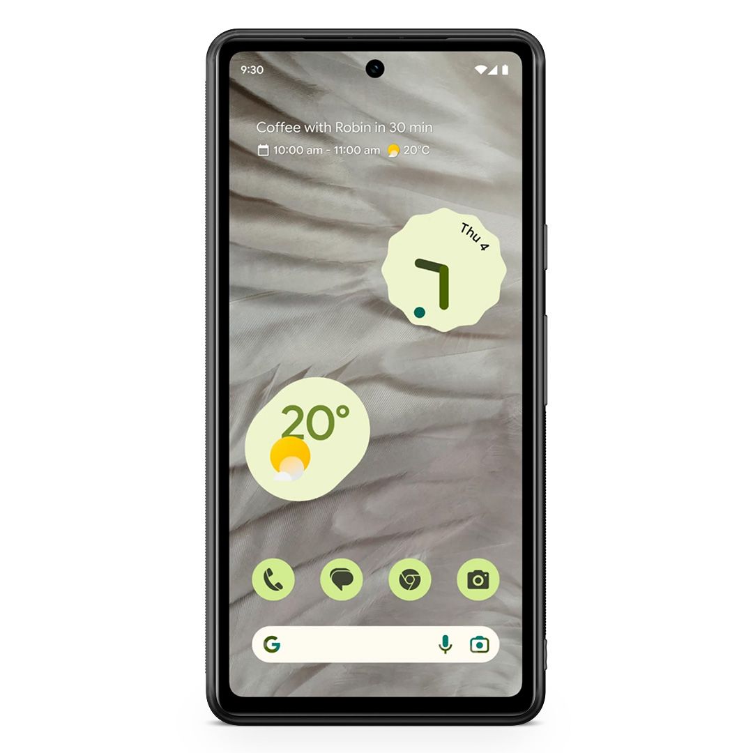 Google Pixel 7a Skal - Svart Dödskalle - 2