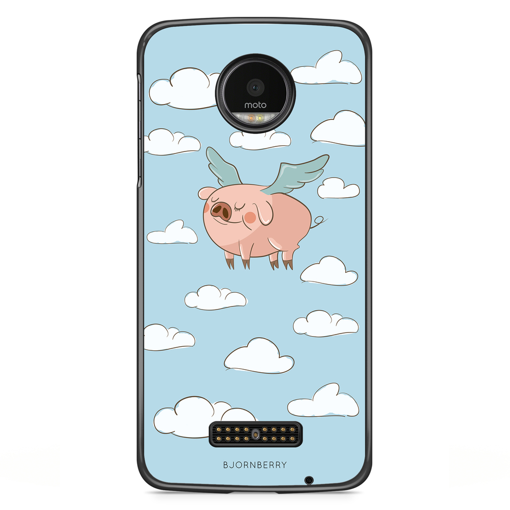 Moto Z2 Play Case - Flying Pig