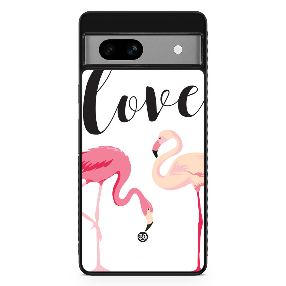 Google Pixel 7a Case - Love Flamingo