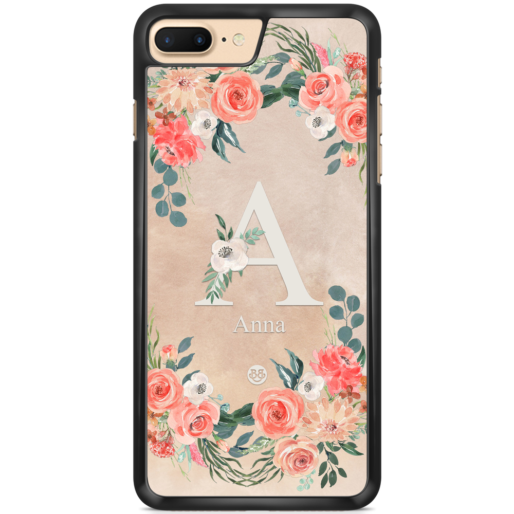 iPhone 7 Plus Custom Case  - Monogram Sand