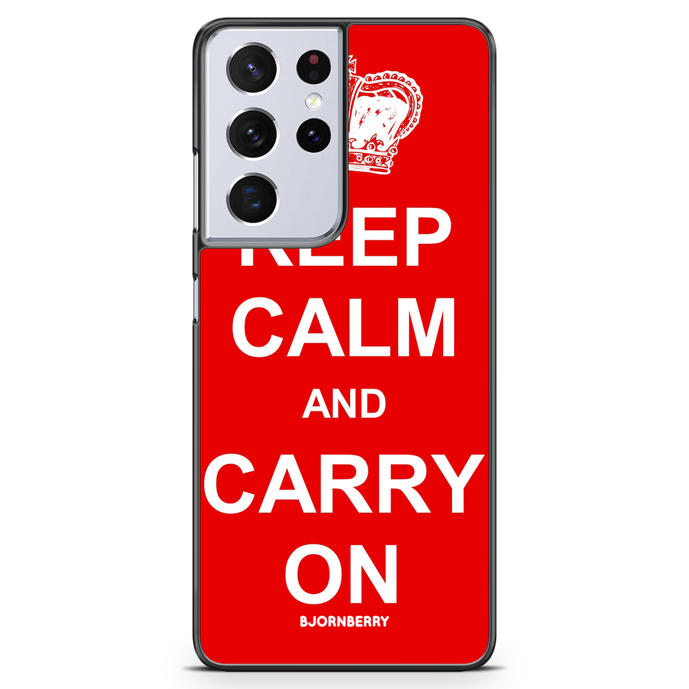 Samsung Galaxy S21 Ultra Case - Keep calm carry on