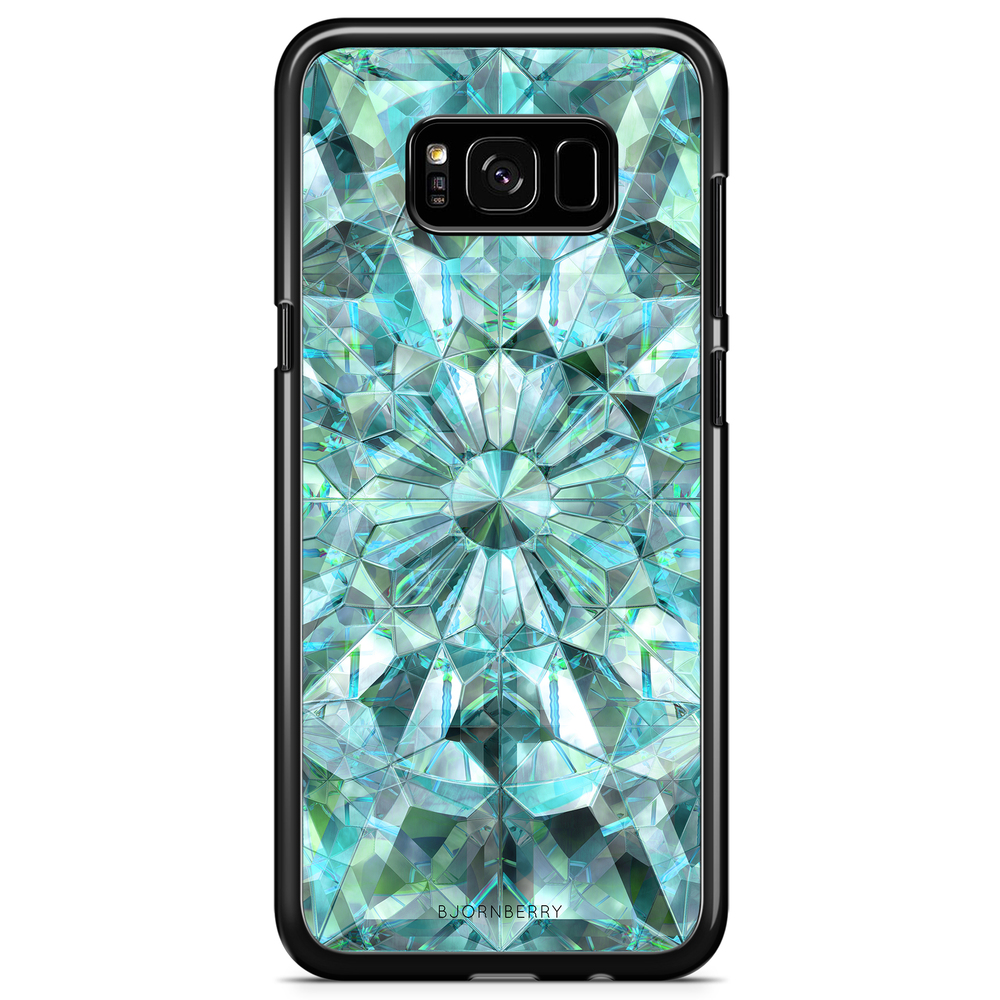 Samsung Galaxy S8 Case - Green Crystals
