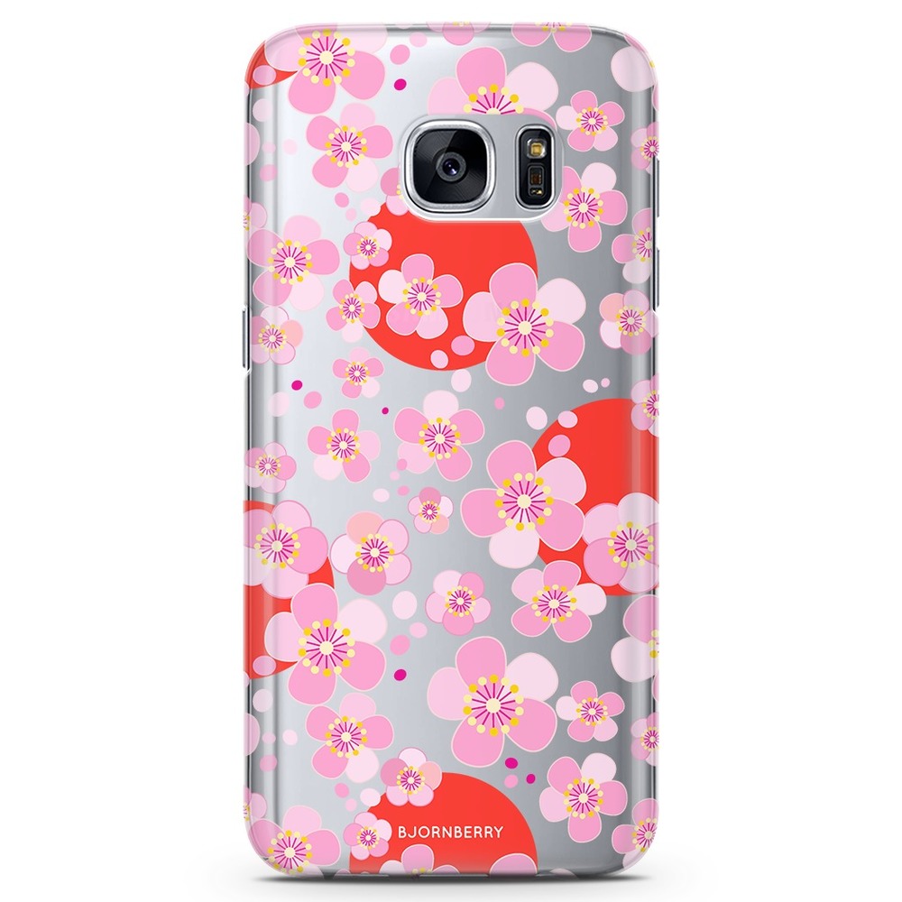 Samsung Galaxy S7 Edge TPU Case - Japanese Flowers