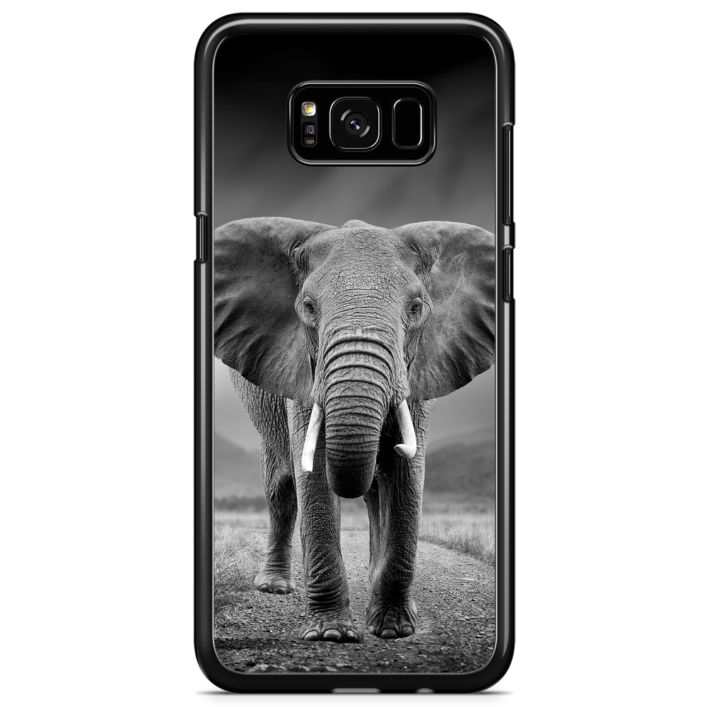 Samsung Galaxy S8 Plus Case - Black/White Elephant