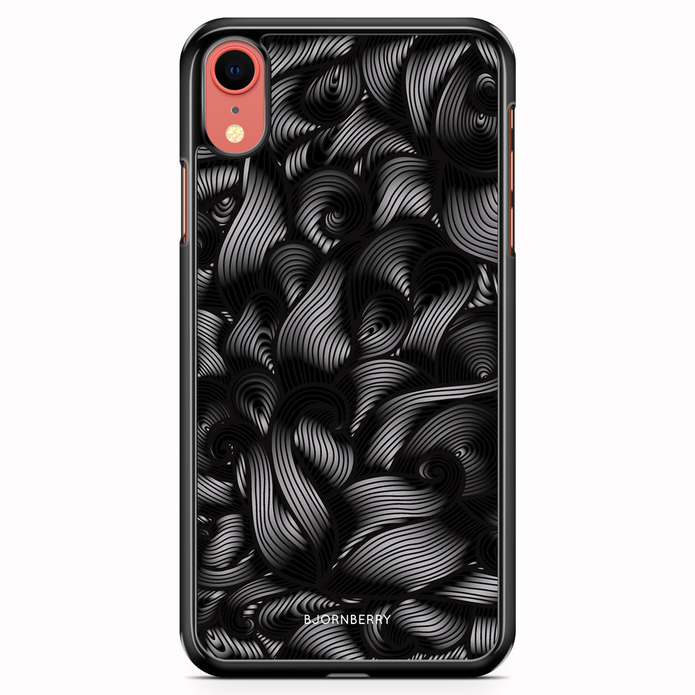 iPhone XR Case - Black Waves