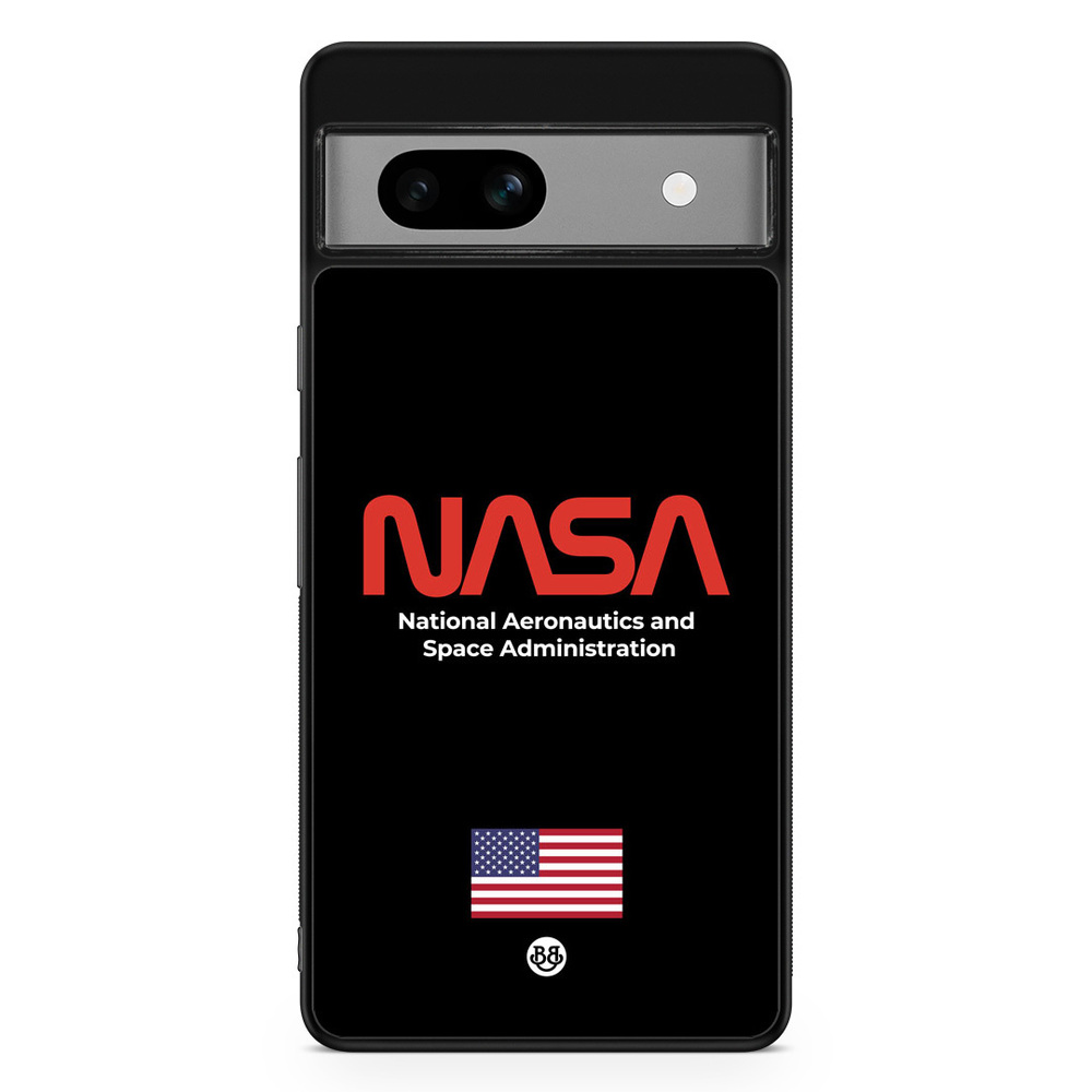Google Pixel 7a Case - NASA Worm Black