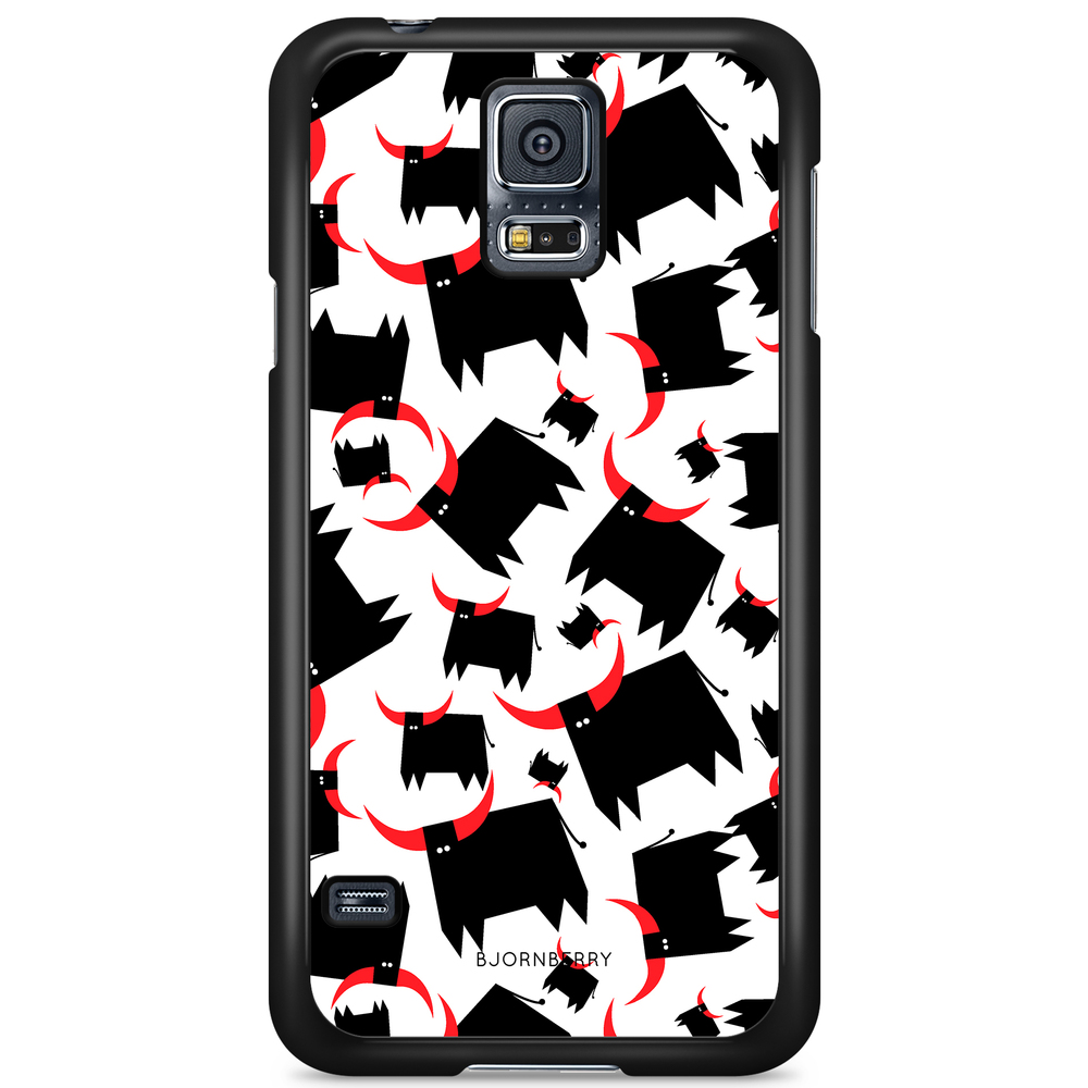 Samsung Galaxy S5/S5 NEO Case - Bull Red Horns