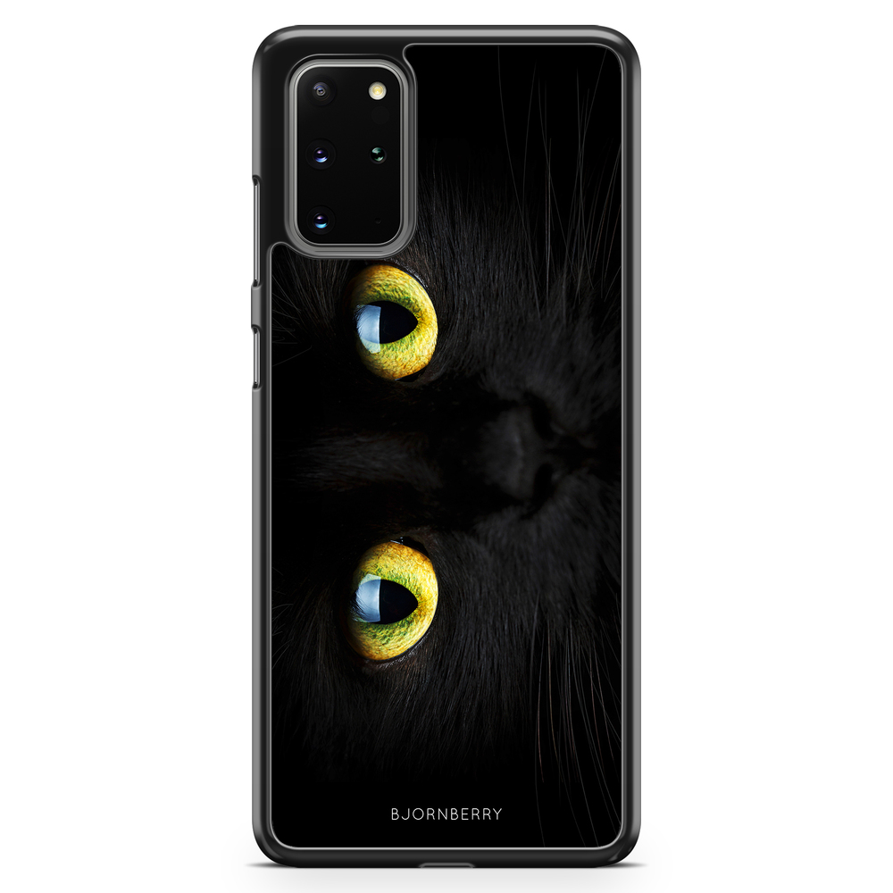 Samsung Galaxy S20 Plus Case - Black Cat Close Up