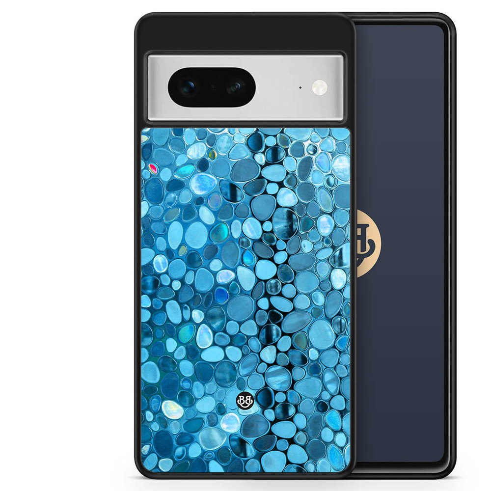 Google Pixel 7 Case - Stained Glass Blue