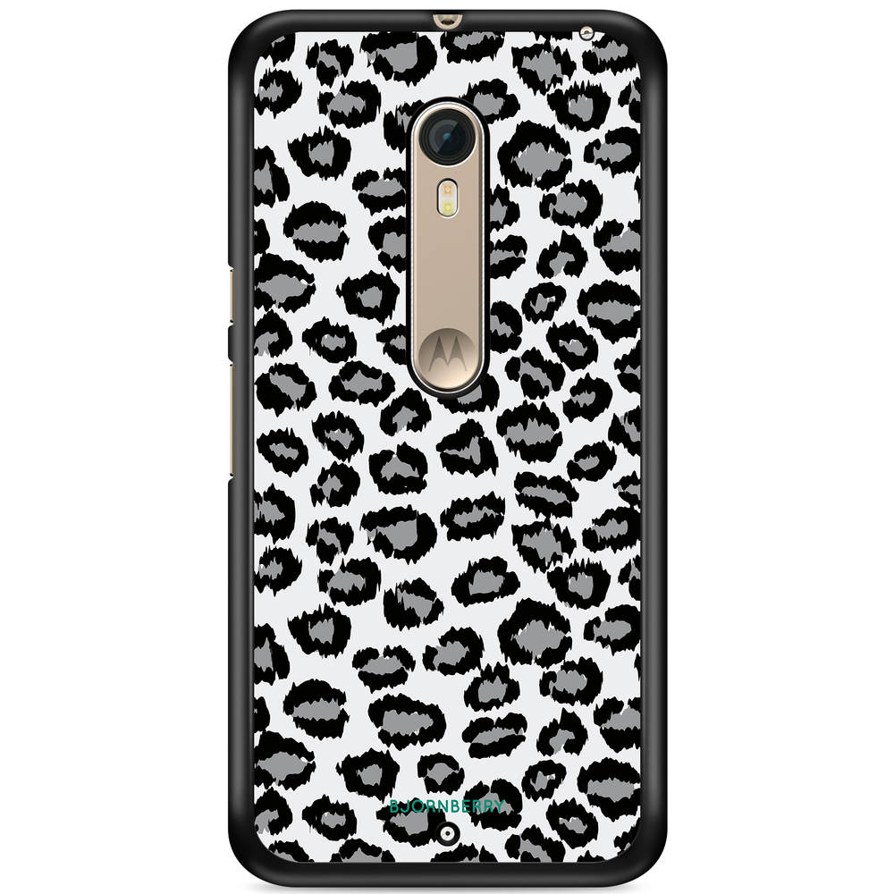 Moto X Style Case - Gray Leopard
