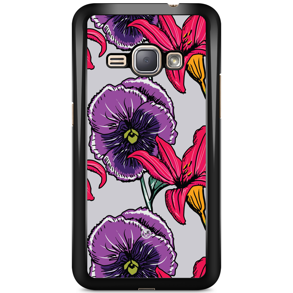 Samsung Galaxy J1 (2016) Case - Purple/Cerise Floral