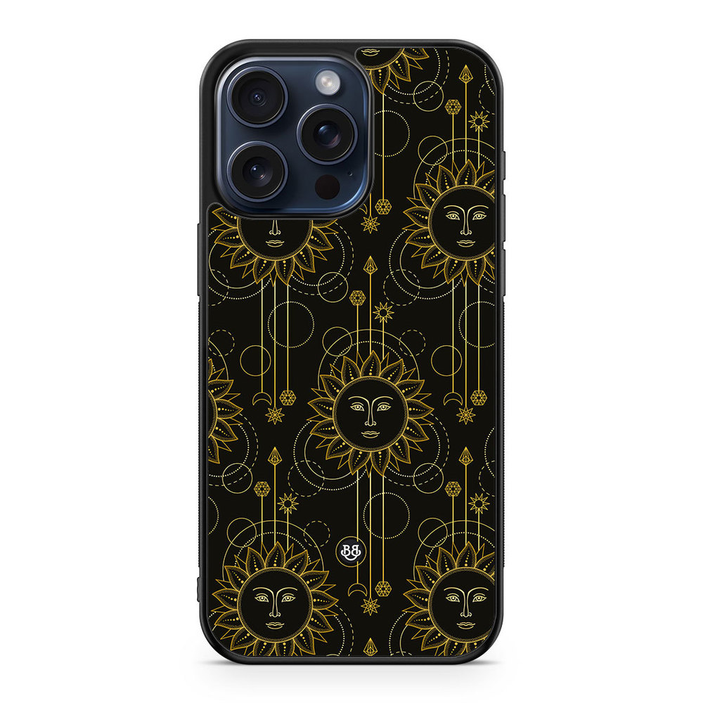 iPhone 15 Pro Max Case - Gold Suns
