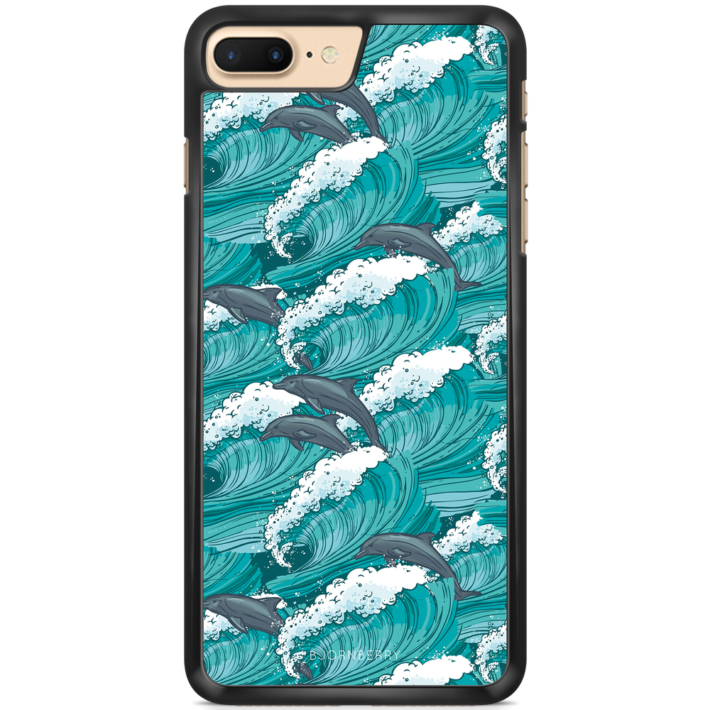 iPhone 7 Plus Case - Waves And Dolphins