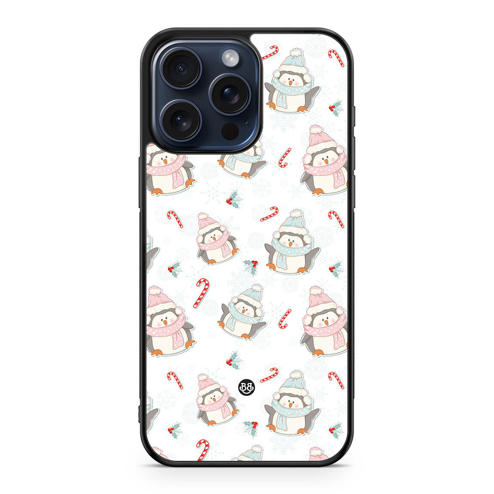 iPhone 15 Pro Max Case - Christmas Penguins